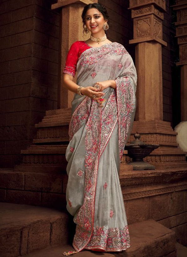 PRERANA Heavy Wedding Wear Silk Latest Fancy Designer Saree Collection